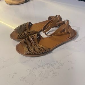 Gap Tan Cutout Strappy Sandals